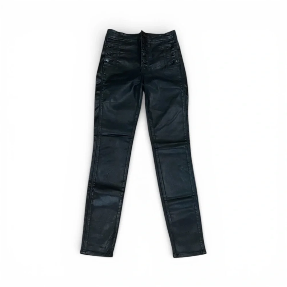 J brand high waisted faux leather jeans